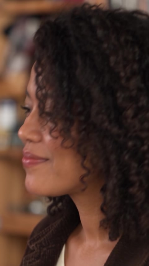 A desk-side performance with a new band video poster